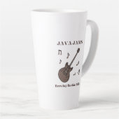 Tasse Latte Java Jams-Brasser des Riffs Endiablés-Café-Guitare (Angle droit)