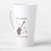 Tasse Latte Java Jams-Brasser des Riffs Endiablés-Café-Guitare (Angle gauche)