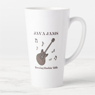 Tasse Latte Java Jams-Brasser des Riffs Endiablés-Café-Guitare