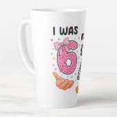 Tasse Latte J'avais 6 ans maintenant j'ai 7 ans jolis chiffres (Angle gauche)