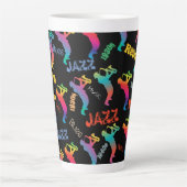 Tasse Latte Jazz Musiciens Retro Music POP ART Rainbow (Devant)