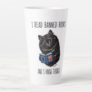 Tasse Latte Je Lis Des Livres Interdits Et Je Connais Les Chos