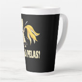 Tasse Latte Je m'en fiche (Angle droit)
