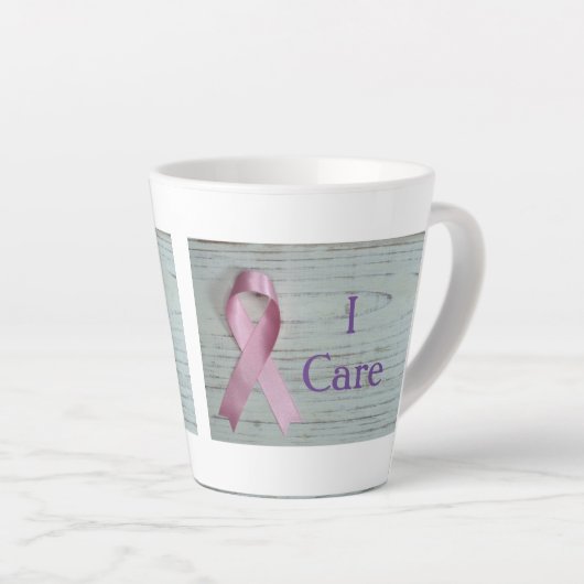 Tasse Latte Je m'en soucie (Angle droit)