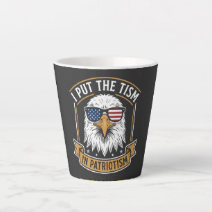 Tasse Latte Je Mets Le Tisme Dans Le Patriotisme T-shirt Drôle