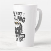 Tasse Latte Je ne discute pas, j'explique simplement pourquoi  (Angle droit)