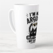 Tasse Latte Je ne discute pas, j'explique simplement pourquoi  (Angle gauche)