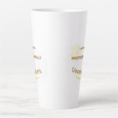 Tasse Latte Je Ne Suis Plus Professionnellement Disponible (Devant)