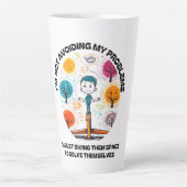 TASSE LATTE JE N'ÉVITE PAS MES PROBLÈMES... (Devant)