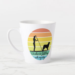 Tasse Latte Je préférerais être en train de jouer avec ma fill