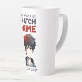 Tasse Latte je regarde Anime (Angle droit)