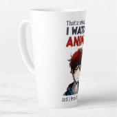 Tasse Latte je regarde Anime (Angle gauche)