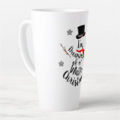 Tasse Latte Je rêve d'un latte blanc de Noël (Angle gauche)