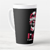 Tasse Latte Je suis belle abstraite face Coque-Mate coque ipho (Angle gauche)