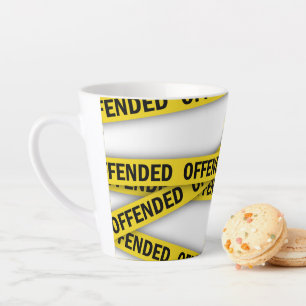 Tasse Latte Je suis offensé que la police ne croise pas