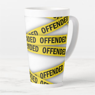 Tasse Latte Je suis offensé que la police ne croise pas