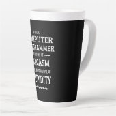 Tasse Latte Je Suis Un Programmeur Informatique (Angle droit)