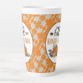 Tasse Latte Je suis une fille d'automne (Devant)