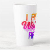 Tasse Latte Je suis Woke AF ! (Devant)