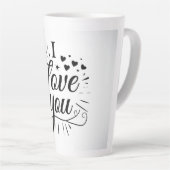 Tasse Latte je t'aime (Angle droit)