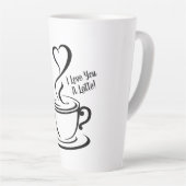 Tasse Latte Je t'aime beaucoup (Angle droit)