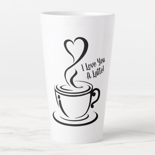 Tasse Latte Je t'aime beaucoup (Devant)
