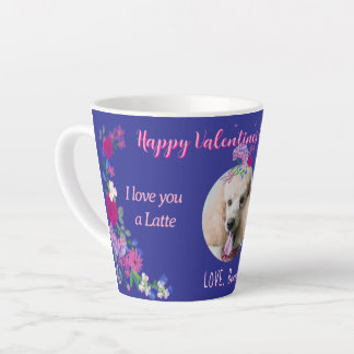 Tasse Latte Je t'aime beaucoup cadeau personnalisé de la Saint