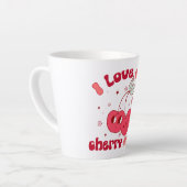 Tasse Latte Je T'Aime Beaucoup Cherry (Angle gauche)