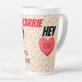 Tasse Latte Je t'aime le plus (Angle droit)