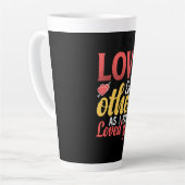 Tasse Latte Je T'Aime L'Un L'Autre Comme Je T'Ai Aimé (Angle gauche)