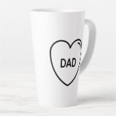 Tasse Latte Je t'aime papa l Fête des pères (Angle droit)