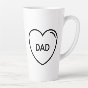 Tasse Latte Je t'aime papa l Fête des pères