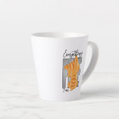 Tasse Latte Je vais bien Tout va bien | (Angle droit)