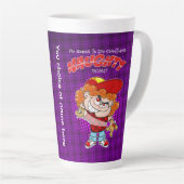 Tasse Latte Je vais faire quelque chose de vilain aujourd'hui (Angle droit)