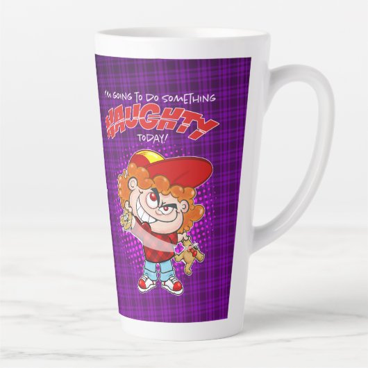 Tasse Latte Je vais faire quelque chose de vilain aujourd'hui (Droite)