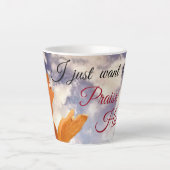 Tasse Latte "Je Veux Juste Le Louer" (Devant)