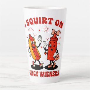Tasse Latte J'Écris Sur Des Épouses Juteuses Humour Adulte Amu