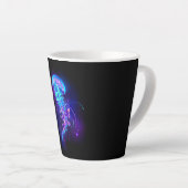 Tasse Latte Jellyfish éclatante couleur (Angle droit)