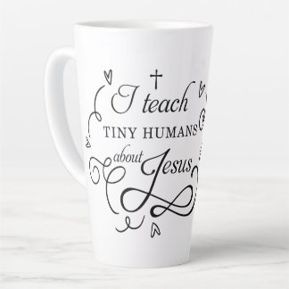 Tasse Latte J'enseigne aux petits humains Jésus l'école du dim