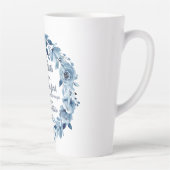 Tasse Latte Jeremiah 29:11 Car je connais les Plans Floral Ble (Droite)