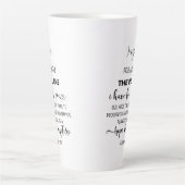 Tasse Latte Jeremiah 29:11 Script Style Bible Verse Avec Nom (Devant)