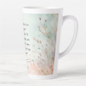 Tasse Latte Jérémie 29:11 Image du couplet de la Bible (Droite)