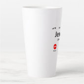 Tasse Latte Jésus Appelle - Chrétien (Devant)
