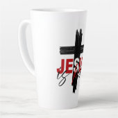 Tasse Latte Jésus est roi (Angle gauche)