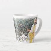 Tasse Latte Jésus et moi avec café ou thé (Angle droit)