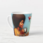 Tasse Latte Jésus et moi le matin (Angle gauche)