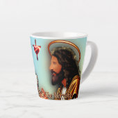 Tasse Latte Jésus et moi le matin (Angle droit)