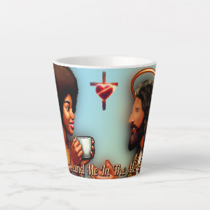 Tasse Latte Jésus et moi le matin