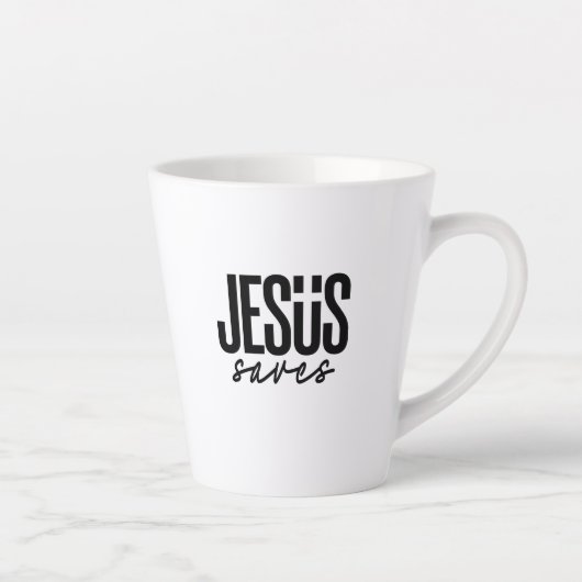 TASSE LATTE JÉSUS SAUVE (Droite)