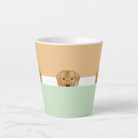 Tasse Latte "Jeter un coup d'oeil à un boo" Rhodesian Ridgebac (Devant)